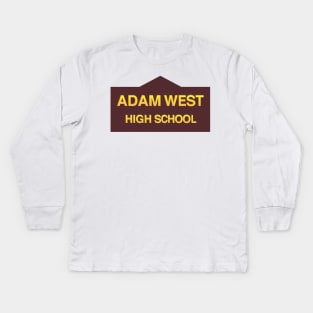 Adam West High School Kids Long Sleeve T-Shirt